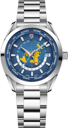 Pagani Design 1788 GMT Automatic Watches for Men High-end NH34 GMT Movement Stainless Steel Band 100M Waterproof Luxury Fashion Men's Watches with Dual Time Zone in Saudi Arabia