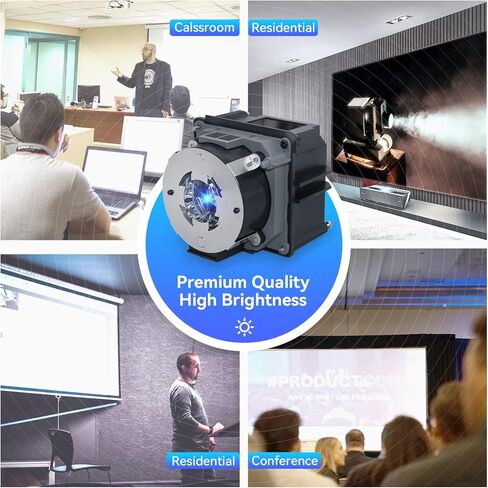 for Epson ELPLP87 PowerLite 535W /PowerLite 530 /PowerLite 525W /PowerLite 520 536Wi EB-536Wi EB-530 EB-2040 EB-2040W EB-2140W Replacement Projector Lamp Bulb with Housing in Kuwait