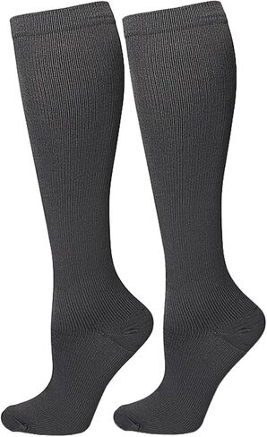 Premium Compression Socks for Men & Women - 15-20 mmHg Support for Circulation, Athletic Running, Hiking, Cycling, Medical, Travel, and Everyday Comfort – Ideal for Nurses, Pregnancy, and Sports Enthusiasts in Saudi Arabia
