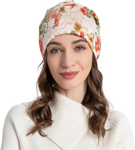 ZLYC Women Lightweight Fleece Slouchy Beanie Warm Winter Hat Chemo Headwear Cap in Saudi Arabia