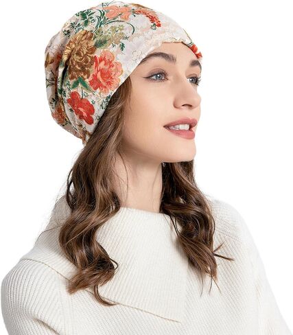 ZLYC Women Lightweight Fleece Slouchy Beanie Warm Winter Hat Chemo Headwear Cap in Saudi Arabia