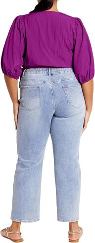 City Chic Women's Tie Kiki Top in Kuwait
