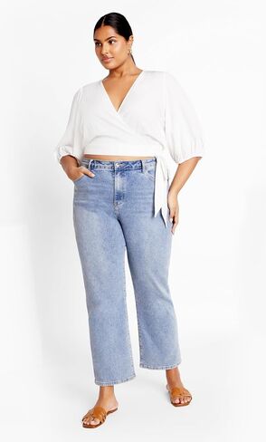 City Chic Women's Tie Kiki Top in Kuwait