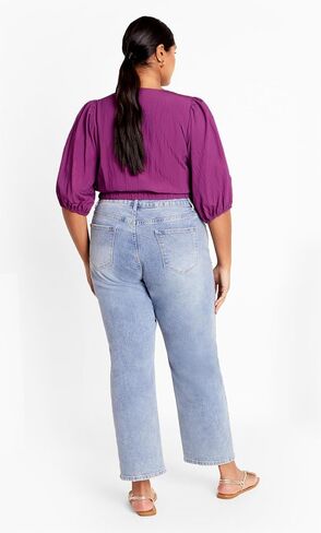 City Chic Women's Tie Kiki Top in Kuwait