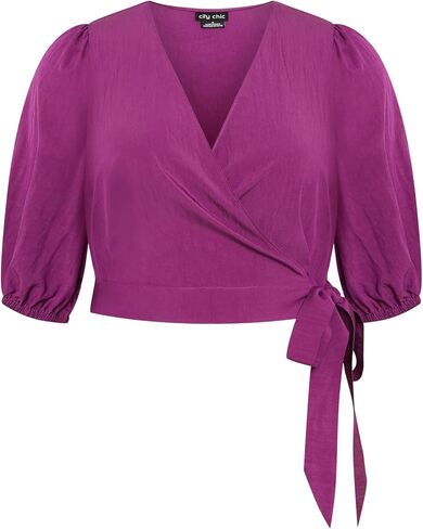 City Chic Women's Tie Kiki Top in Kuwait