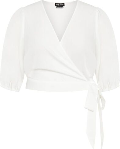 City Chic Women's Tie Kiki Top in Kuwait