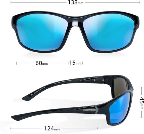 B.N.U.S Vision-Enhancing Sunglasses - Polarized Polycarbonate, Lightweight, and Scratch-Resistant in Saudi Arabia