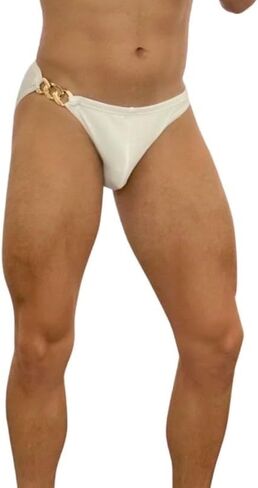 ServBody Gold Chain Men’s Briefs, Swimwear, Durable and Comfortable for Any Type of Activity! 4 Different Solid Colors! in Kuwait