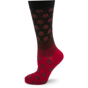 Cufflinks Inc. Darth Vader Red Ombre Socks, One size fits most (up to men's size 12), Officially Licensed…