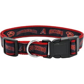 MLB PET Collar Atlanta Braves Dog Collar, Small. Baseball Team Collar for Dogs & Cats. A Shiny & Colorful Dog & Cat Collar Licensed by The MLB