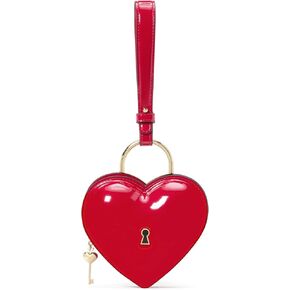 kate spade new york Key to My Heart Patent Leather Wristlet, Cherry Rouge