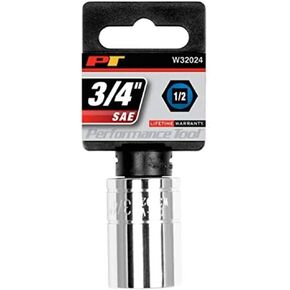 Performance Tool W32024 6-Point Socket, 1/2-Inch Drive, 3/4