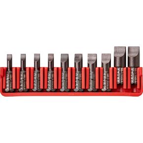 PB Swiss Tools Full BitBlock PB C6.707 with 10 C6 1/4" PrecisionBits | 100% Swiss Made | Bits can be pushed out sideways or upwards
