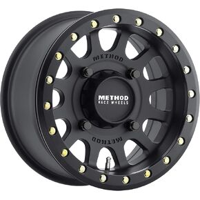 Method Race Wheels 401 UTV Beadlock Matte Black 15x6" 4x136", 53mm offset 5.4" Backspace, MR40156047551B