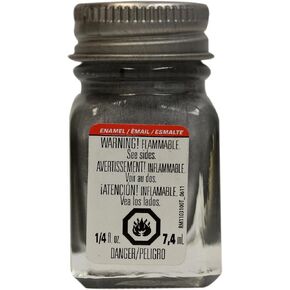 Testors Enamel Paint, Flat Aluminum, 1/4-Ounce
