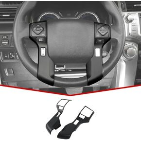 JeCar Steering Wheel Overlay Trim Cover Interior Accessories Fit for Toyota 4Runner SUV 2010-2024 Specific Model, Matte Black