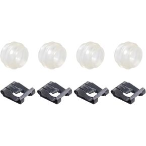 ApplianPar Automatic Transmission Gear Shift Linkage Bushing with Retainer Clips for 190D 190E 230 240D 260E 280CE 280E 280S 280SE 300CD Set of 4