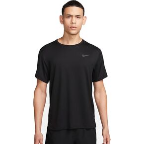 Nike Miler Men's Dri-FIT UV Short-Sleeve Running Top (Black) Size Medium