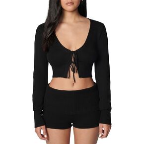 florence by mills Women's Barre Collection Sweater Crop Cardi