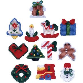 Tobin Country Christmas Plastic Canvas Ornament Kit, Original