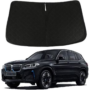 D-Lumina Windshield Sunshade Compatible with 2018 2019 2020 2021 2022 2023 2024 2025 BMW X3 - Foldable Front Window Sun Shade Shield Protector
