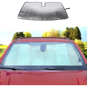 Jimen Compatible with Chevrolet Colorado/GMC Canyon 2014-2022, Windshield Sunshade Front Window Sun Shade Visor Shield Cover UV Ray Reflector