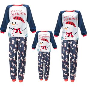 HYCLES Family Matching Pajama Sets, Long Sleeve Sleepwear Pjs for Women Men Adults Teens Couple