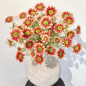 Cosmos Silk Flowers 24'' Wild Flowers Artificial Fake Flowers Arrangement for Wedding Party Kitchens Home Decoration (Blue)