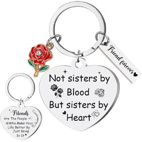 Friendship Keychain Gifts for Women Sister, Best Friends Keychains for Teen Girls, Birthday Christmas Graduation Gift