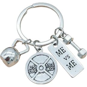 RFTWXHPN Fitness Motivation Gifts Keychain for Gym Workout Lover Gifts for Weightlifters Weight Loss for Bodybuilder Lovers