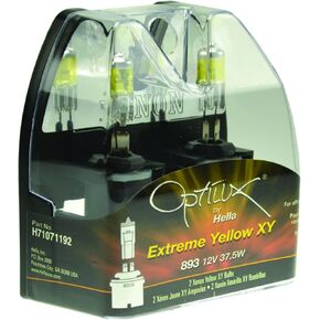 HELLA H71071192 Optilux XY Series 893 Xenon Yellow Halogen Bulbs, 12V, 37.5W, 2 Pack