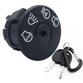 925-1741 725-1741 Ignition Switch fits Cub Cadet, Husqvarna, John Deee, MTD，Troy-Bilt, Craftsman Lawn Mower 532163968,532175566,163968,GY20074,175442 w/ 2 Key