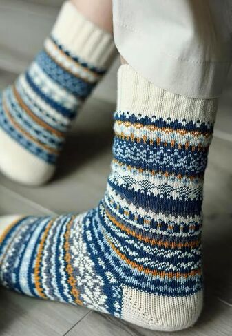 Nordic Thick Cotton Socks Men, Multicolor in Saudi Arabia