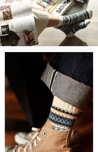 Nordic Thick Cotton Socks Men, Multicolor in Saudi Arabia