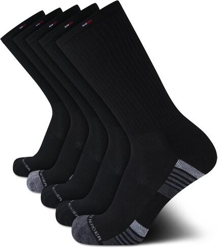 Tommy Hilfiger Men's Crew Socks - 5 Pack Performance Stretch Cushion Crew Socks - Athletic Socks for Men (Shoe Size: 7-12) in Kuwait