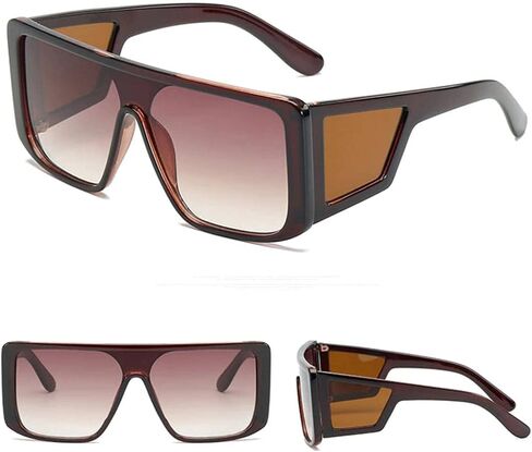 Men’s and Women’s Wrap Around Sunglasses Fit Over Glasses Side Shields Fun Cool y2k Designer Square Shades in Saudi Arabia