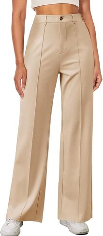 TZLDN Womens Straight Leg Dress Pants High Waisted Work Pants Button Slacks Office Business Casual Dressy Trousers in Saudi Arabia