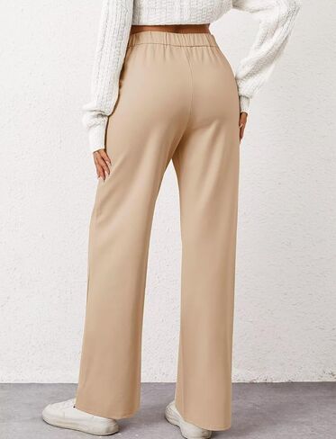 TZLDN Womens Straight Leg Dress Pants High Waisted Work Pants Button Slacks Office Business Casual Dressy Trousers in Saudi Arabia
