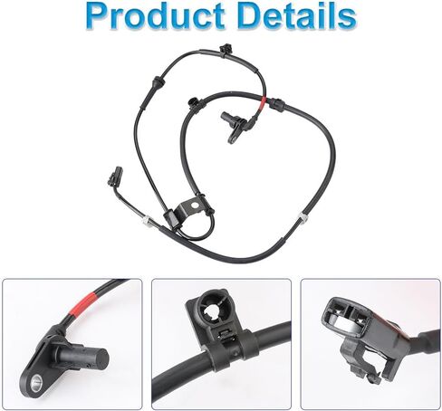 2 Pcs ABS Wheel Speed Sensors Compatible with Hyundai Santa Fe 2013 2014 2015 2016 2017 2018, Compatible with Kia Sorento 2013 2014, Front abs Sensors, Replacement for 956702W000, 956712W000 in Kuwait