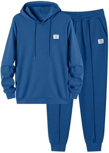 JMIERR Men's 2 Piece Outfits Hoodie Sweatshirt Tracksuit & Joggers Sweatpants Sweatsuit Set in Kuwait