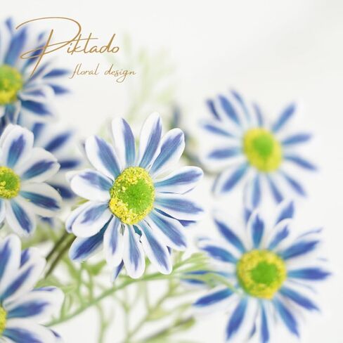 Cosmos Silk Flowers 24'' Wild Flowers Artificial Fake Flowers Arrangement for Wedding Party Kitchens Home Decoration (Blue) in Saudi Arabia