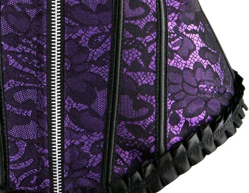 Grebrafan Womens Corsets Zip Renaissance Corset Bustier Top in Kuwait