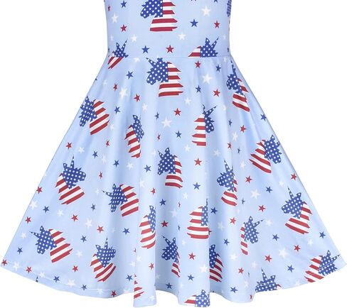 Sunny Fashion Girls Dress Short Sleeve Casual Summer Sundress in Kuwait