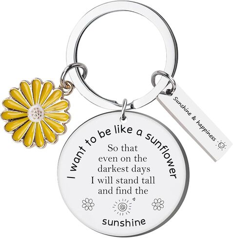 سلسلة مفاتيح عباد الشمس هدايا ملهمة للنساء، هدية روحية للفتيات والأولاد، سلاسل مفاتيح لجوارب عيد الميلاد للابنة in Kuwait