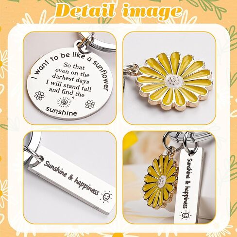 سلسلة مفاتيح عباد الشمس هدايا ملهمة للنساء، هدية روحية للفتيات والأولاد، سلاسل مفاتيح لجوارب عيد الميلاد للابنة in Kuwait