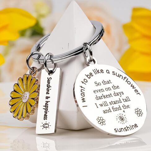 سلسلة مفاتيح عباد الشمس هدايا ملهمة للنساء، هدية روحية للفتيات والأولاد، سلاسل مفاتيح لجوارب عيد الميلاد للابنة in Kuwait