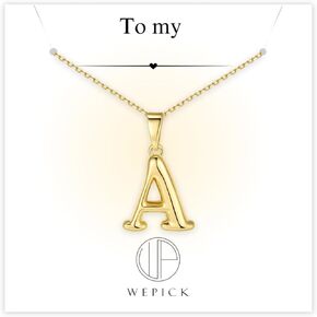 Bubble Letter Necklace for Women 18K Gold Plated Initial Necklaces,A-Z Letter Pendent Trendy Dainty Bubble Name Necklace Personalized Chunky Gold Jewelry Gift for Women Letter