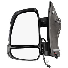 Dasbecan Passenger Right Side Mirror Replacement CH1321376 for Ram Promaster 1500 2500 3500 2014-2019 Heated Power Glass Manual Fold w/Turn Signal Light Short Arm 8 Pins 5VE98JXWAE