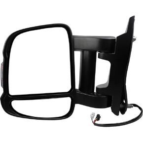 Dasbecan Passenger Right Side Mirror Replacement CH1321376 for Ram Promaster 1500 2500 3500 2014-2019 Heated Power Glass Manual Fold w/Turn Signal Light Short Arm 8 Pins 5VE98JXWAE in Kuwait