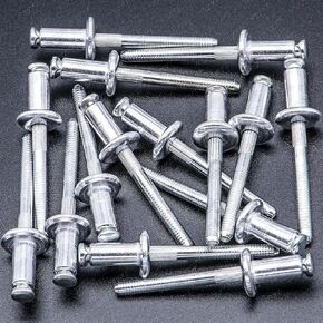 Rexka 15pcs 1/4" Window Regulator Peel-Type Rivets for GM 9436175 Ford 385189-S100 Chrysler 6031115 Buick Chevy GMC Cadillac Dodge